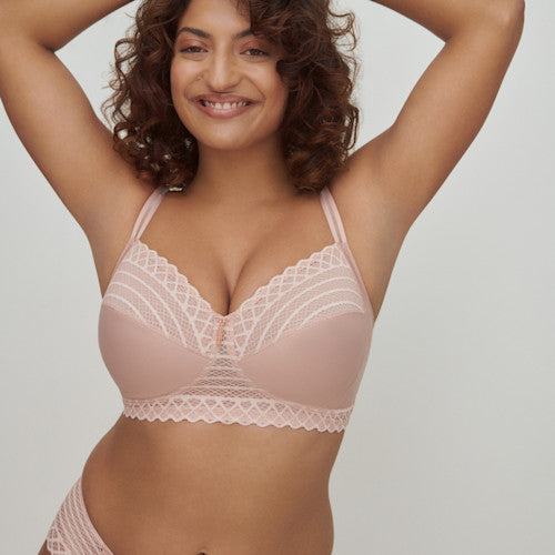 East End Wireless Bra Powder Rose