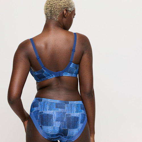 Mauna FULL BRIEF Twill Blue S - 3XL