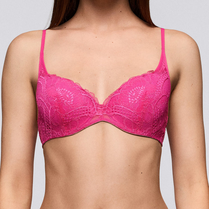 Lisa PLUNGE BRA Fuchsia Queen