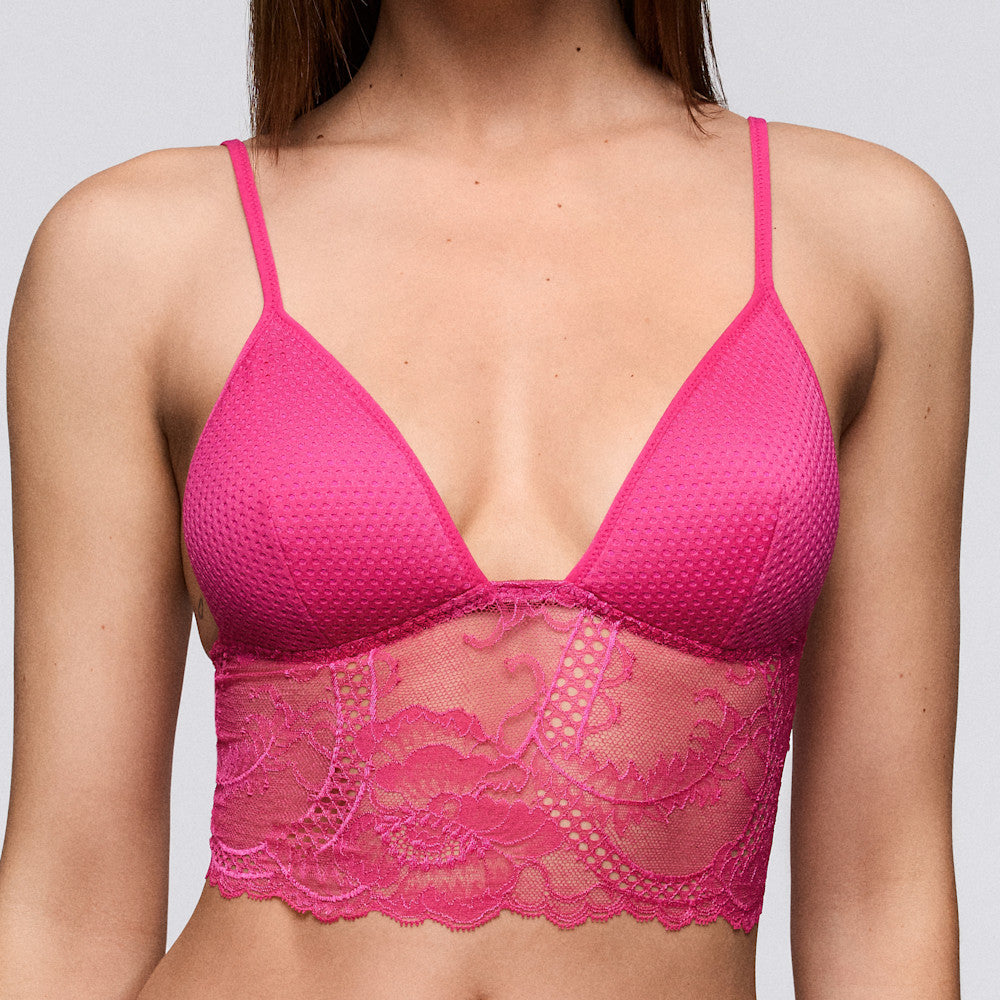 Lisa WIRELESS BRALETTE Fuchsia Queen