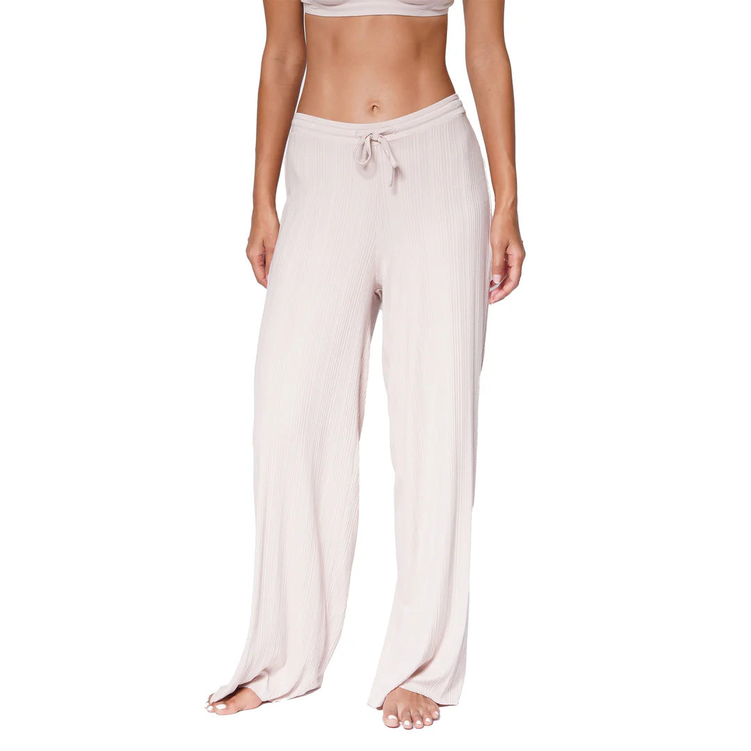 Ribbed Lounge Pants Beige