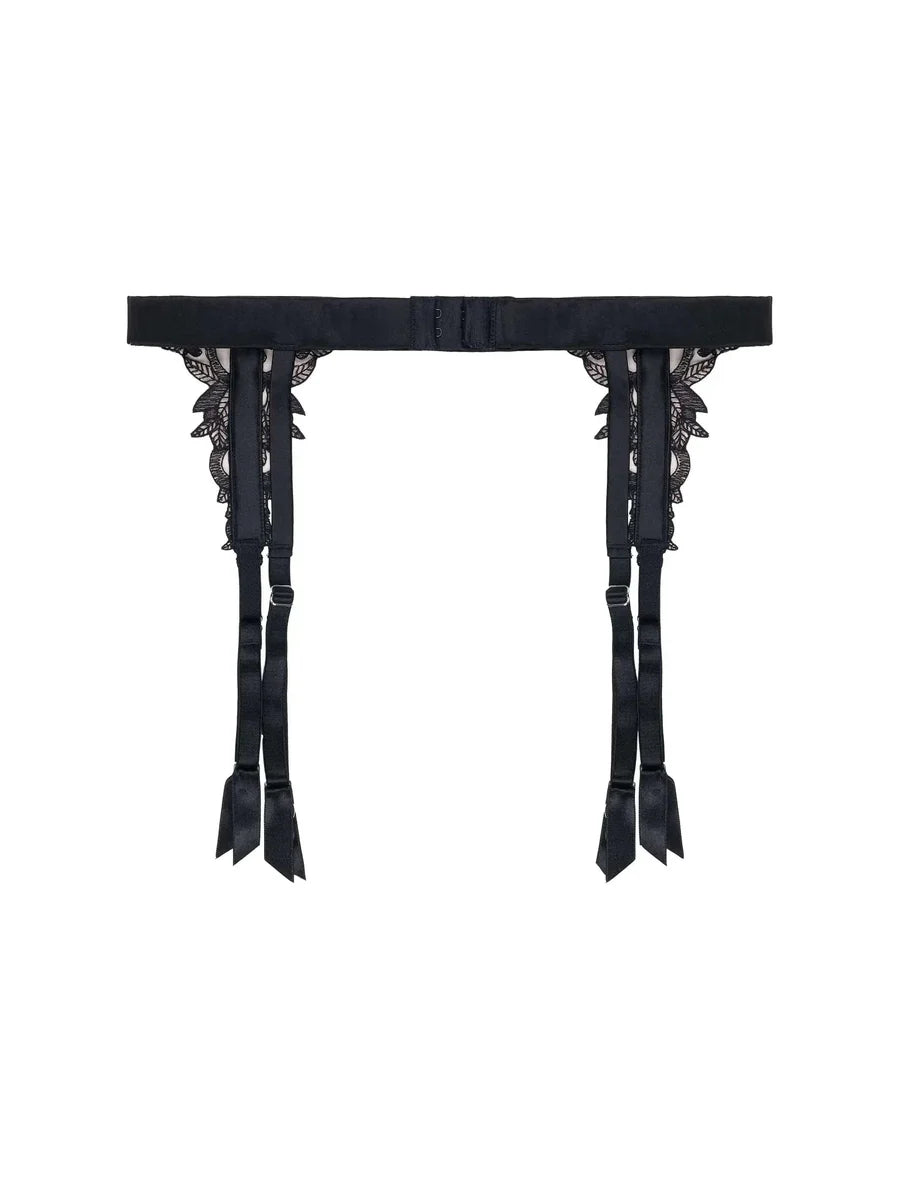 Onyx Black Garter Belt