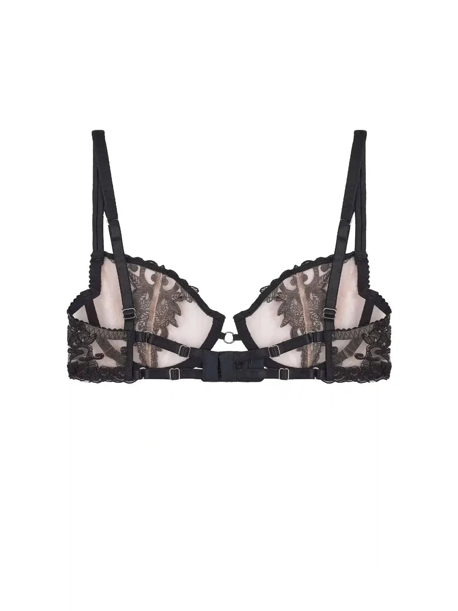 Onyx Black Demi Bra