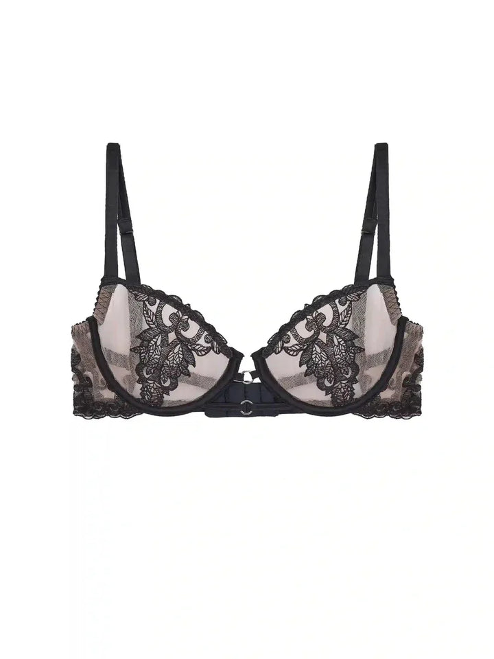 Onyx Black Demi Bra
