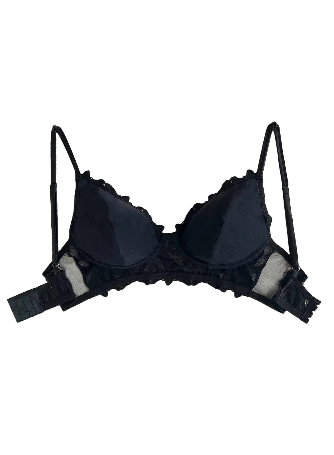 LILY EMBROIDERY POST SURGICAL BRA Black