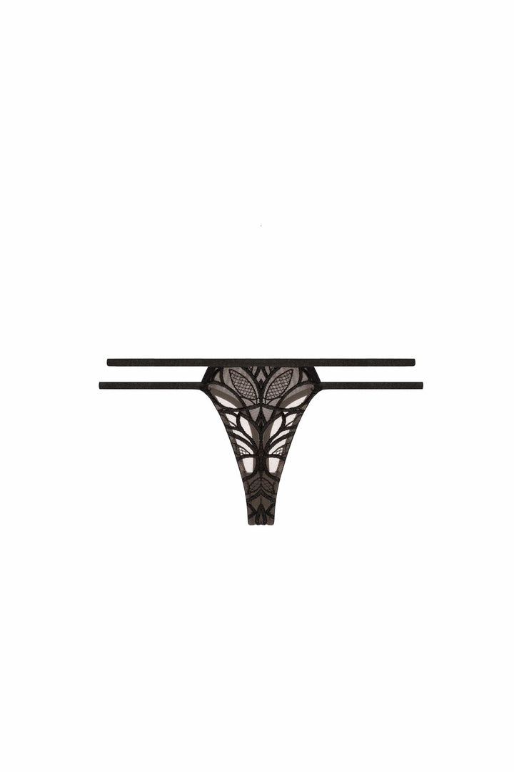 Lilith Graphic Embroidery Thong