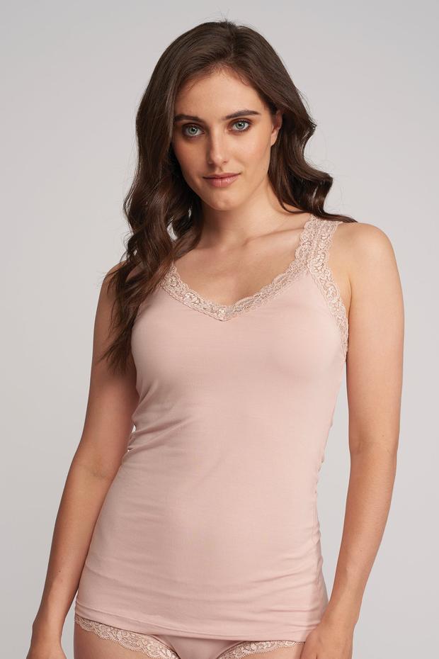 Fleur't Lace Strap Seashell Camisole 610