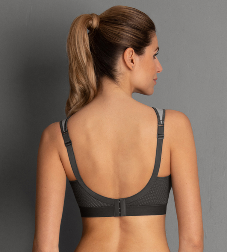 Anita Extreme Control Sports Bra  B - H Cup Heather Grey 5527