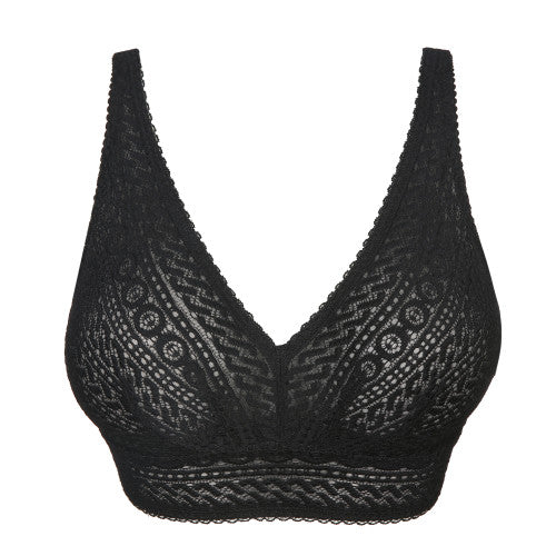 PrimaDonna Montara Full Cup Wireless Bralette 0163386 Black C - G CUP